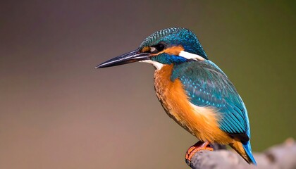 Obraz premium Kingfisher perched on branch