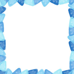 Blue Square Frame Border