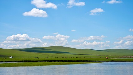 Inner Mongolia: Sky, River, and Prairie, grassland