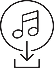 Audio File Download Icon