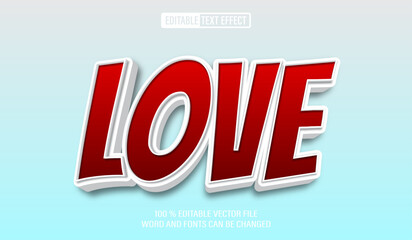 Love 3D Text Effect – Editable Style Template