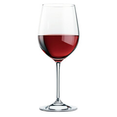 Glass of Red Wine Isolated drink beverage isolated on a transparent background
