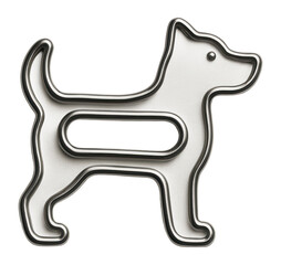 Paper clip with a dog design