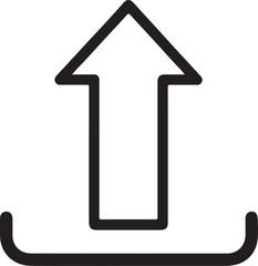 Simple Upload Arrow Icon