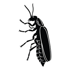 Vector art of insect silhouette