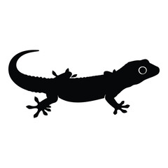 Vector art of gecko silhouette