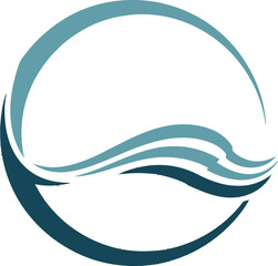 Ocean Wave Cresting Within Circular Frame A Symbol of Aquatic Assets and Flow