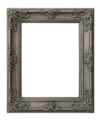 Classic pewter frame with embossed details and antique finish