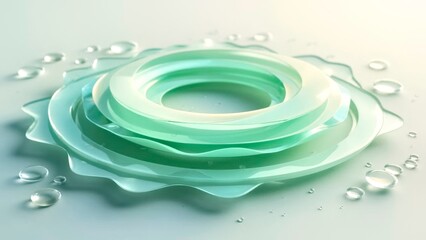 Abstract picture of artistic water ripples