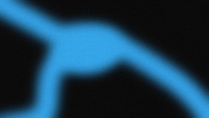 Grainy blue light creating an intersecting pattern
