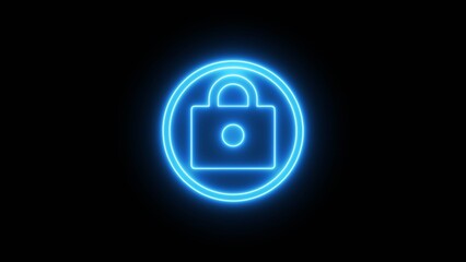 Padlock icon illustration. Security lock  icon symbol.