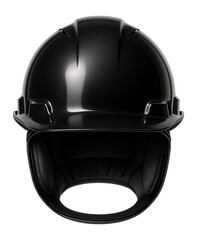 Fototapeta premium Black hard hat with padded interior