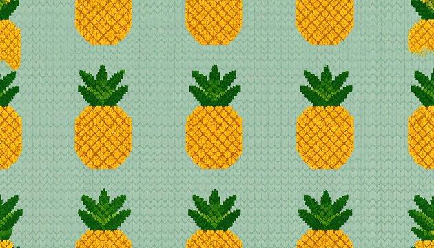 Knitted pineapple pattern (1) - Powered by Adobe