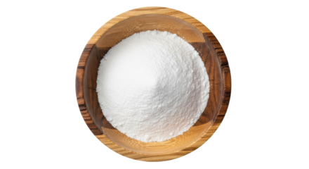 Isolated Bowl of White Powder