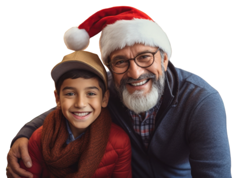 PNG Mexican father and son photography christmas portrait. - Powered by Adobe