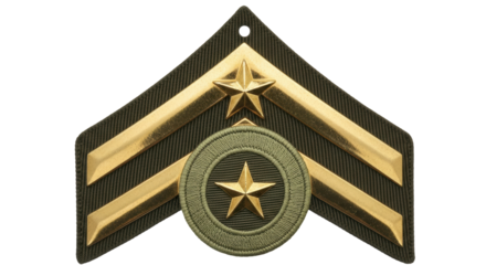 Isolated Military Rank Insignia