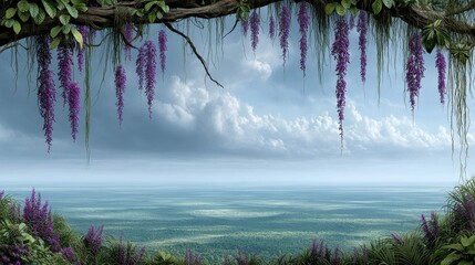 Lush jungle view