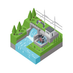 Minimalist Vector Windmill Graphic Illustration