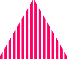 triangle shape element with pastel color. triangle for decoration elements. triangle with stripes