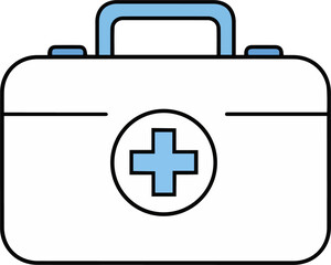 Obraz premium A simple doctor's bag illustration