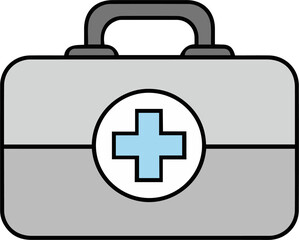 Obraz premium A simple doctor's bag illustration