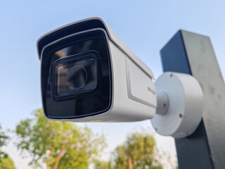 Camera, CCTV white color camera for video recording White color fix camera on eneterence for monitoring and close surveillance and record the movements of people and vehicles in the premises. Camera's