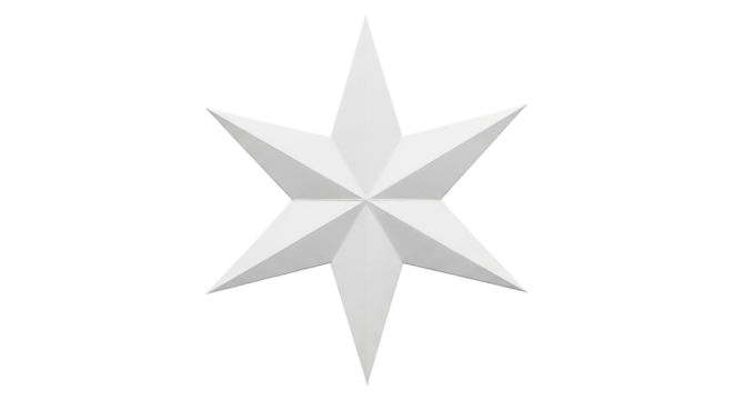 Isolated White Star