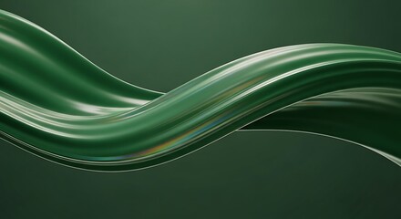 Green Flowing Liquid Design.
