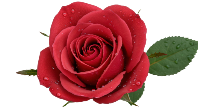 Isolated Red Rose