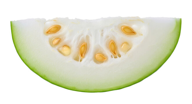 Isolated Slice of Winter Melon