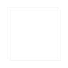 Obraz premium White thin line square frame element..