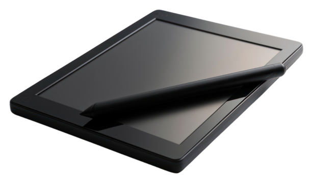 PNG Professional graphics tablet with a digitized pen computer white background portability.