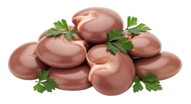 Isolated Raw Kidneys