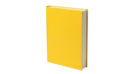 Isolated Yellow Book