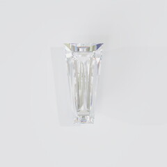 Tapered Baguette cut diamond