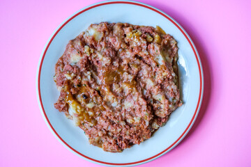 Classic Tasty Cooked Corned Beef Hash Meal