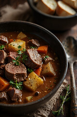 Rustic Irish Stew Serving