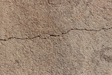 A close up of a cracked wall