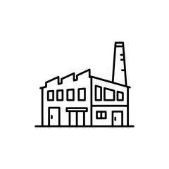Fototapeta premium Old factory building with transparent background
