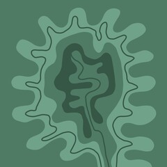 Minimal abstract image for printing. Picture for modern interiors. The picture is painted by hand on a tablet. © neurostructure