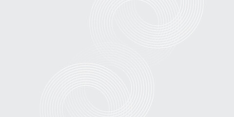 Abstract white background with red circle lines. Digital future technology concept. vector illustration.