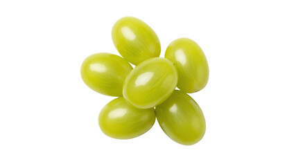 Isolated Green Grapes Group