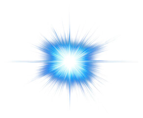 PNG Clean starburst flare effect light explosion.