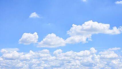 blue sky with white clouds