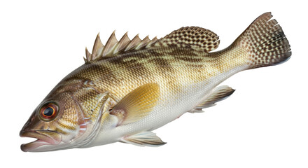 Isolated Grouper Fish