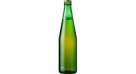 Isolated Green Beer Bottle