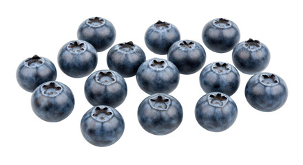 Isolated Blueberries
