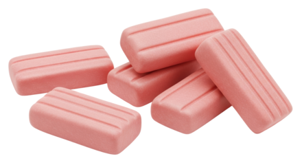 Isolated Chewing Gum Pieces