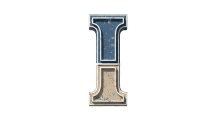 Isolated Decorative Letter I