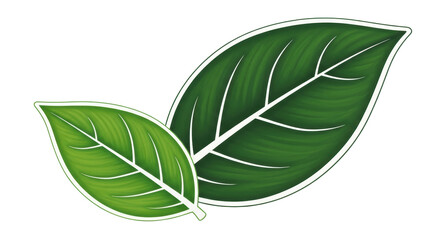 Isolated Green Leaves
